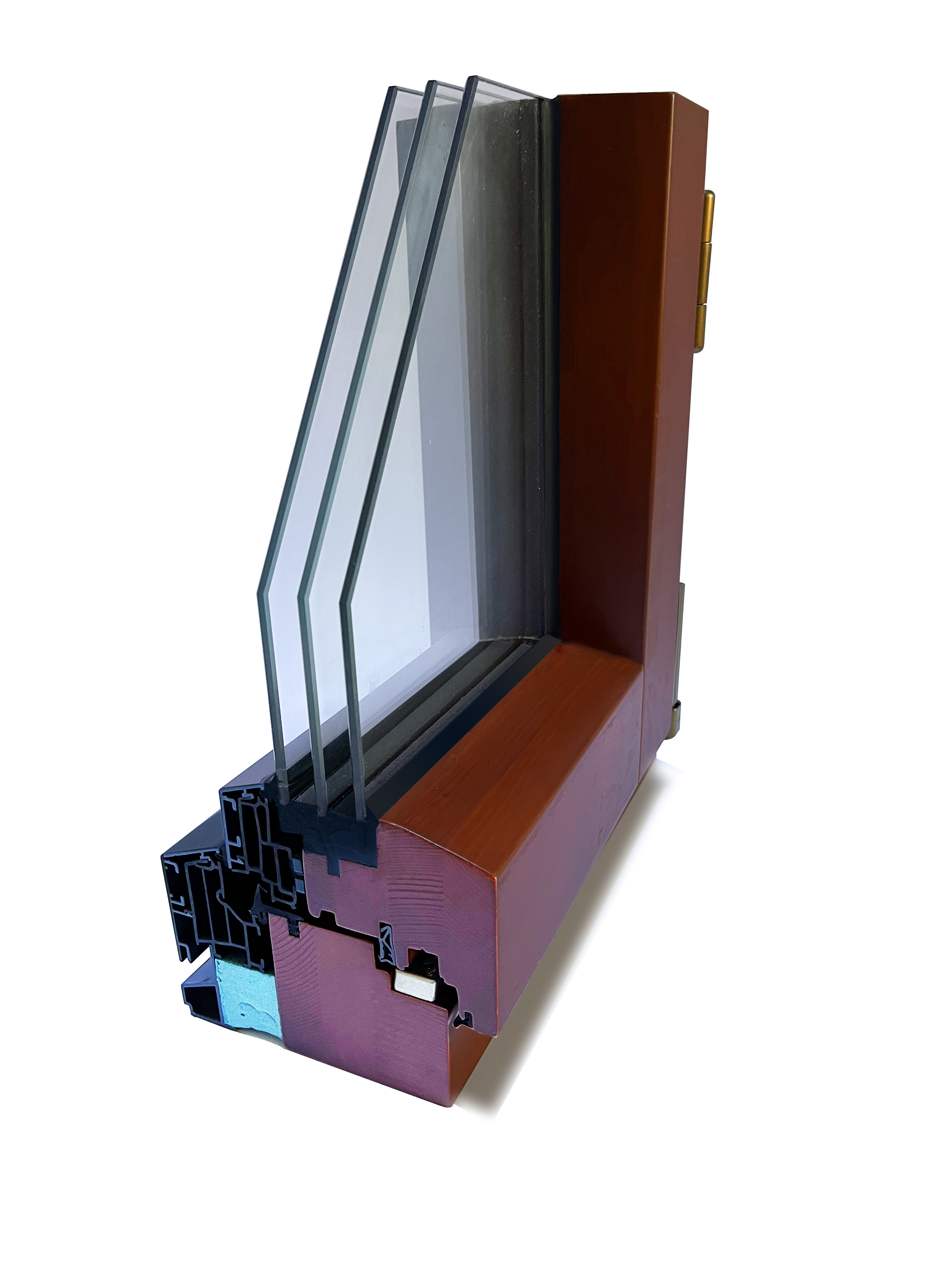 Passive Windows And Doors Sliding Aluminum Composite Wood Frames