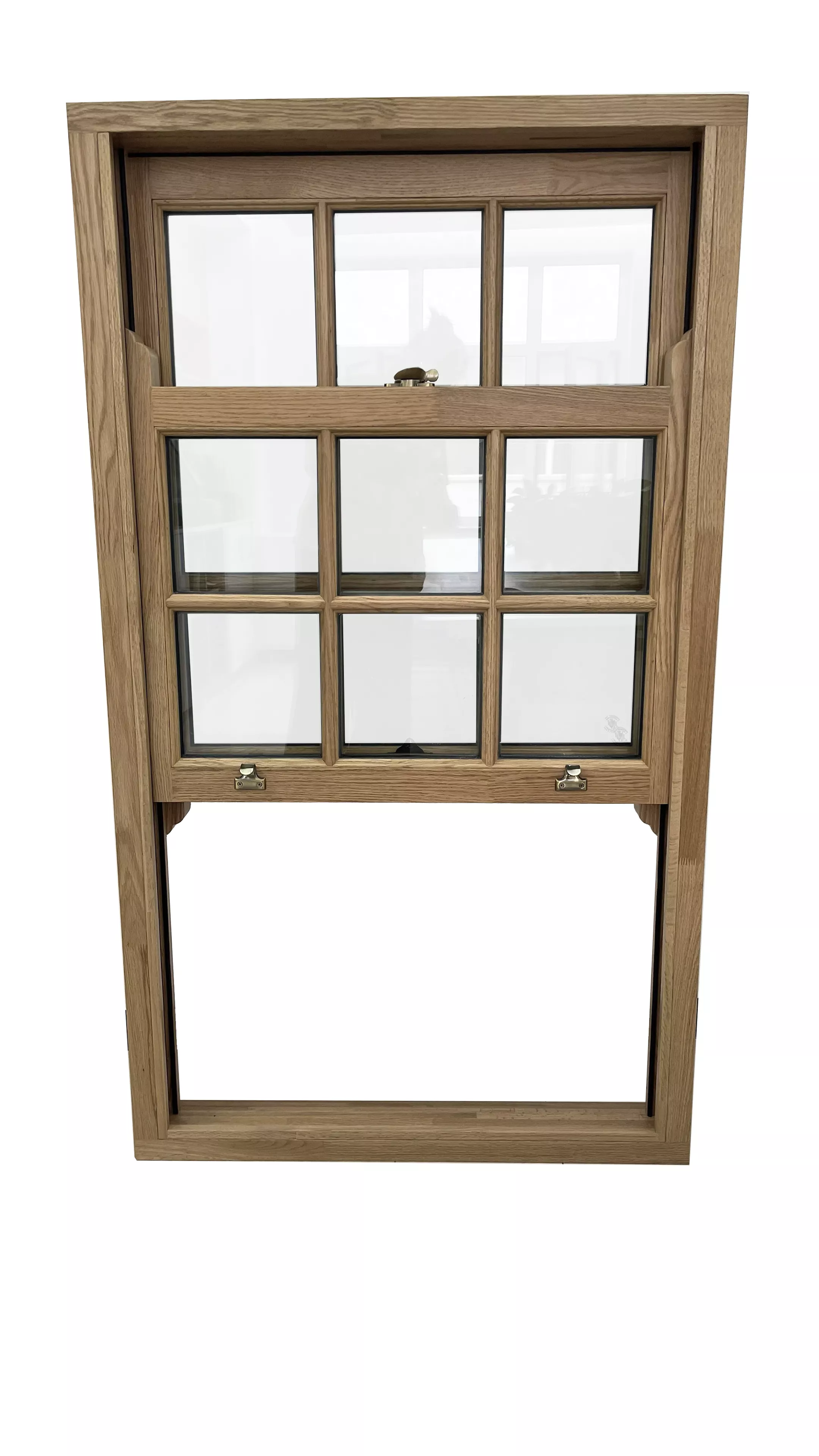 solid wood hung windows