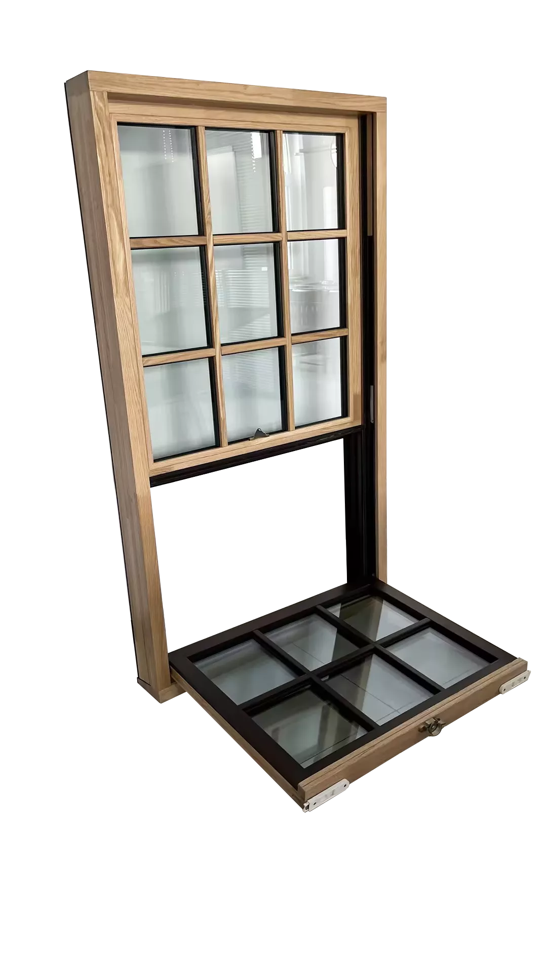 Aluminum clad wood hung window