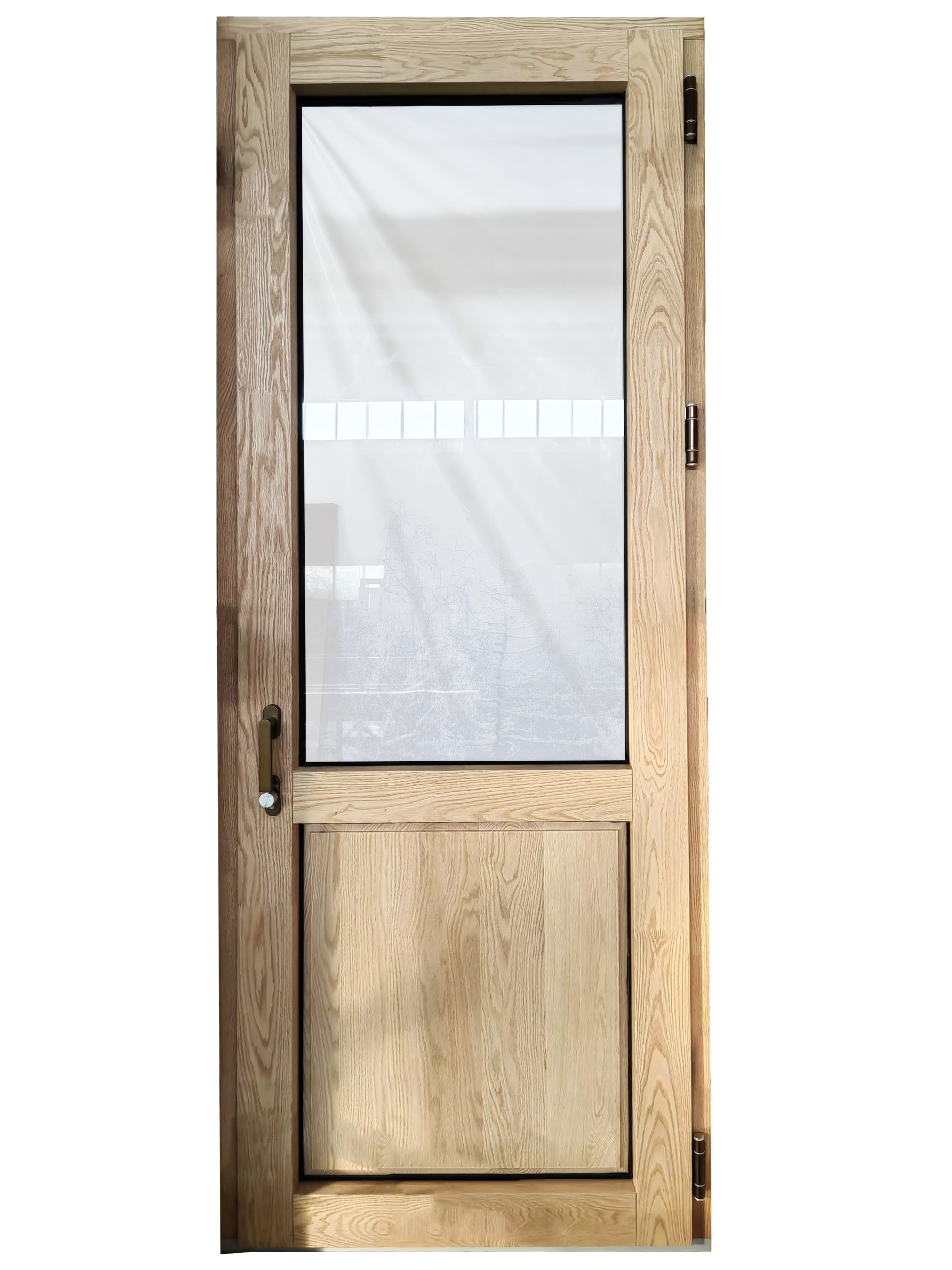 Alu-wood door with decoration board